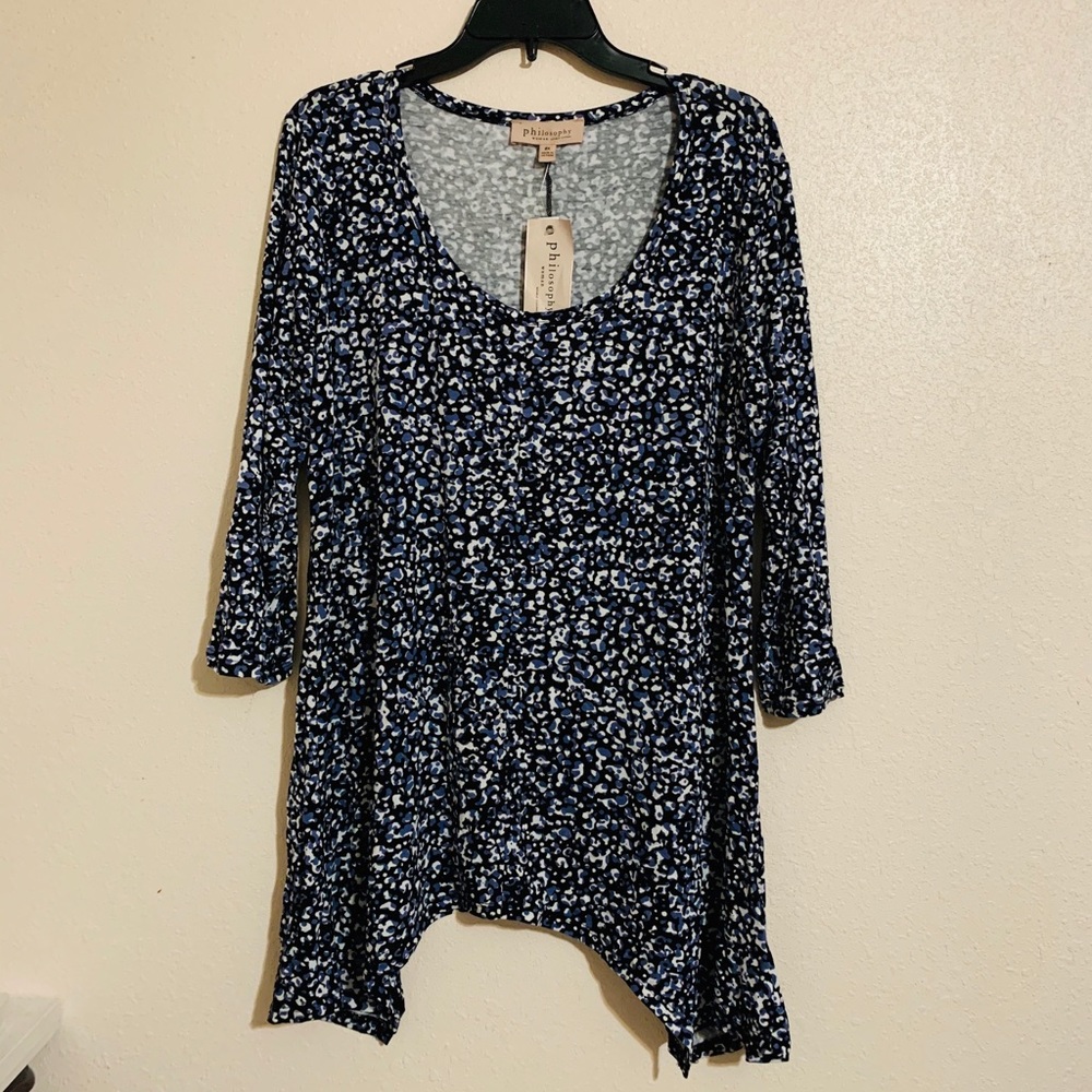 [Philosophy] Blue Leopard Tunic